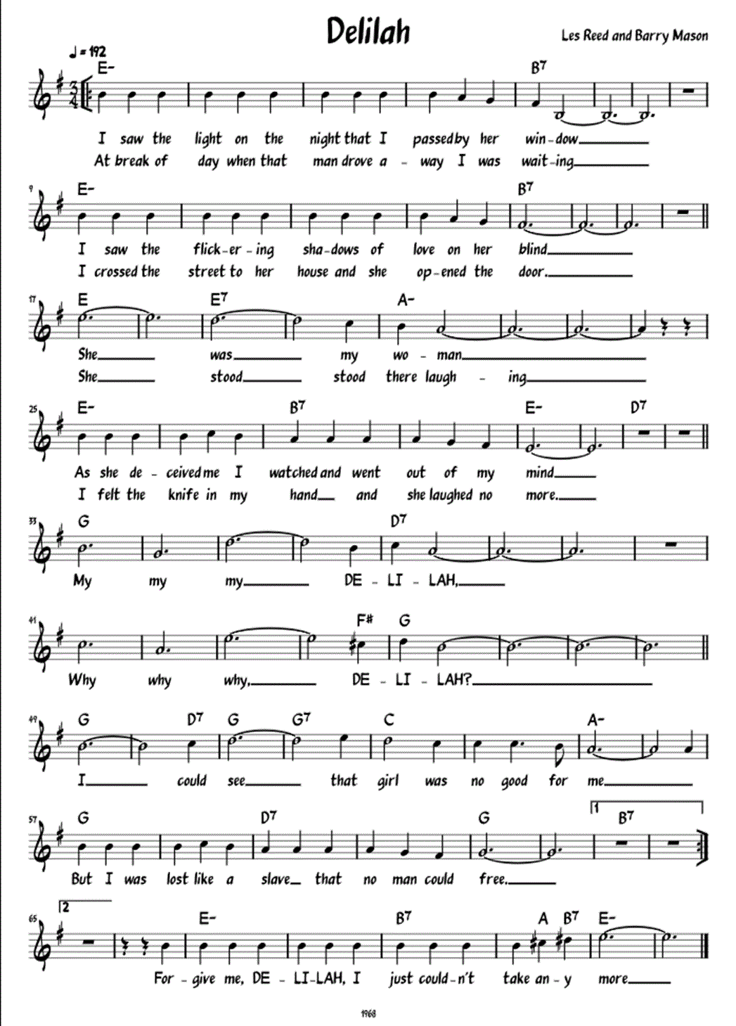 Sheet Music