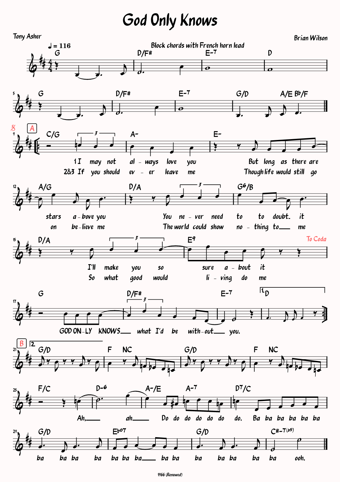 Sheet Music